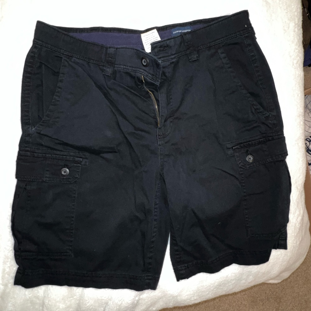 Black Cargo Shorts
